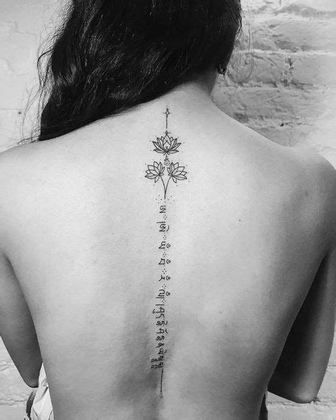 tatouage colone vertebrale homme|Tatouages sur la colonne vertébrale, mâle et femelle, photo